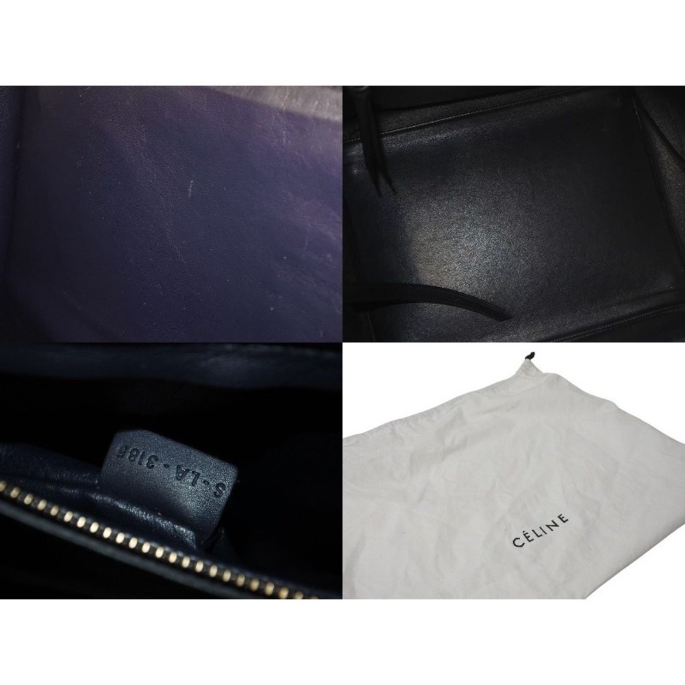 CELINE Luggage Phantom Square Handbag Crocodile Embossed Leather - Picture 8 of 8